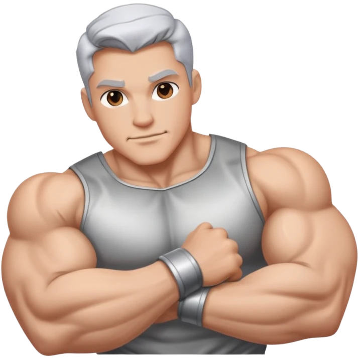silver bycep emoji