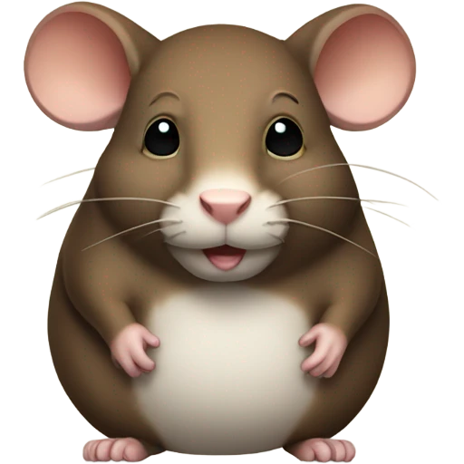  brown Fat rat emoji