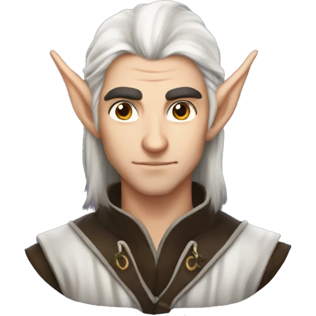 dark hair male elf fantasy emoji