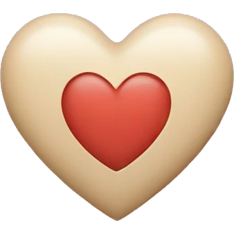 a beige heart emoji