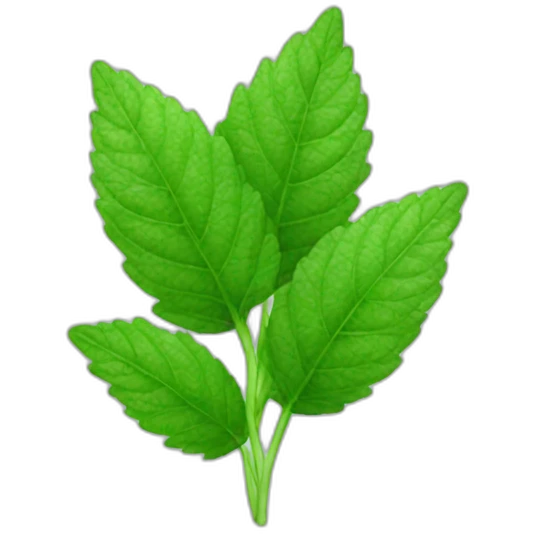 Mint leave emoji