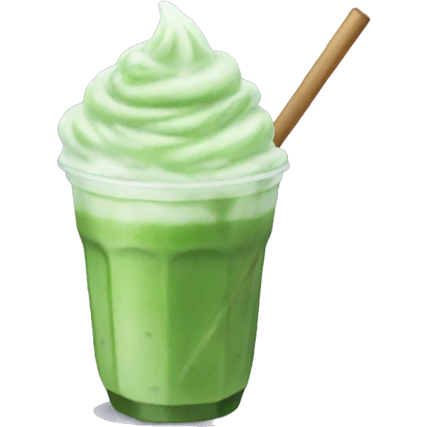 Iced matcha emoji