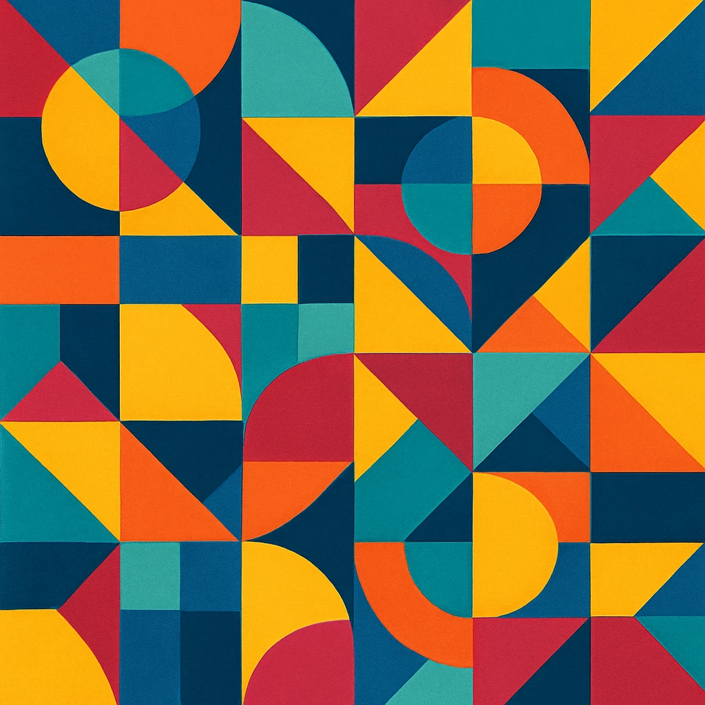 colorful abstract geometric pattern emoji