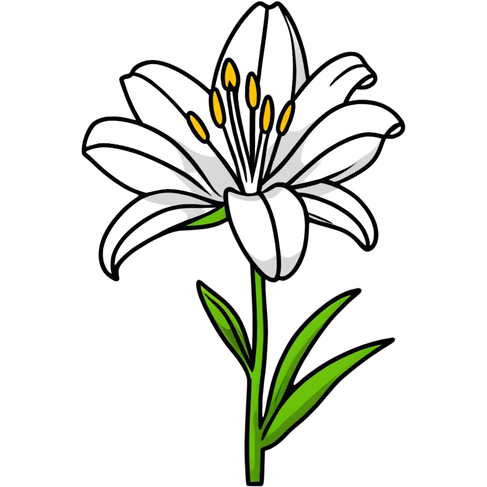 lily flower emoji