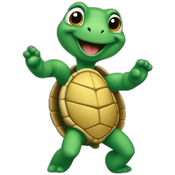 Tortue qui danse emoji