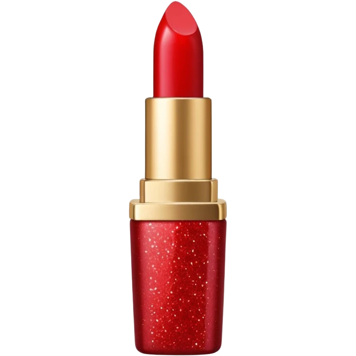 red glitter lipstick emoji