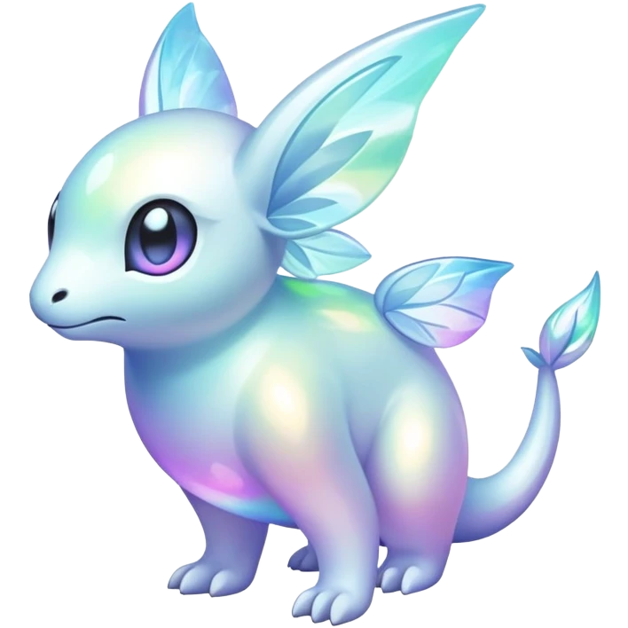  Iridescent pale fakemon-creature  emoji