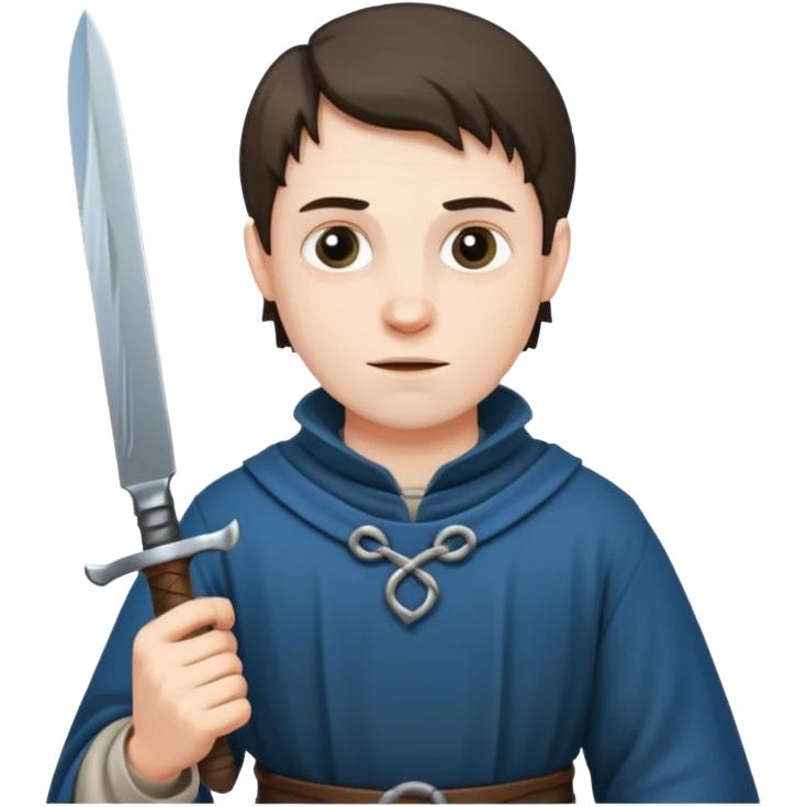 medieval man holding a knife emoji