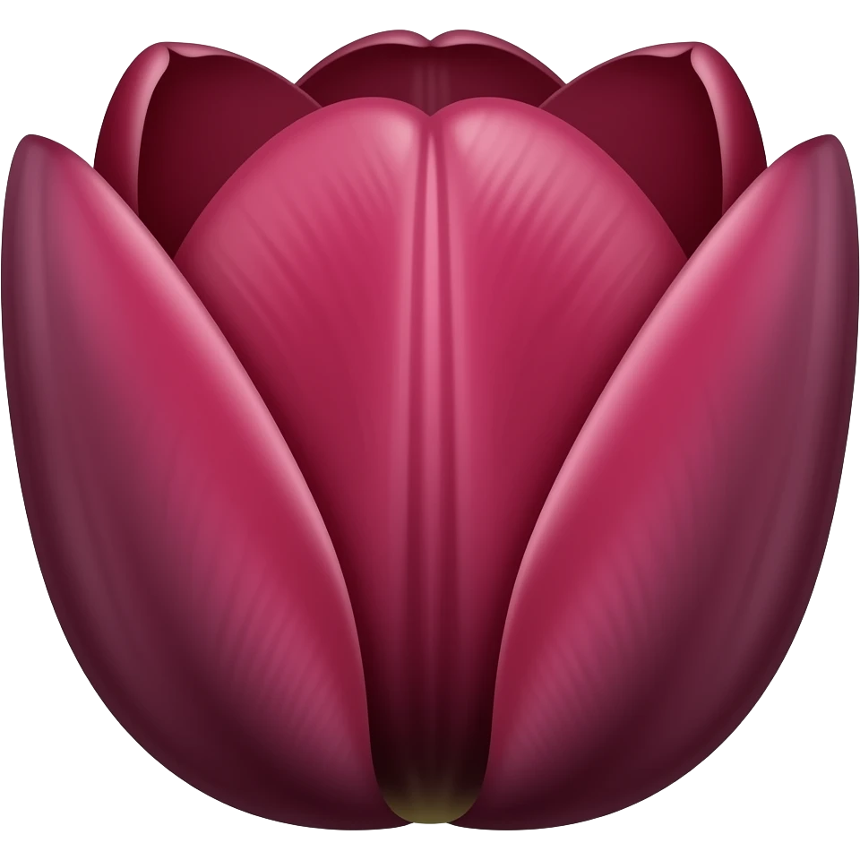Tulip red dark emoji