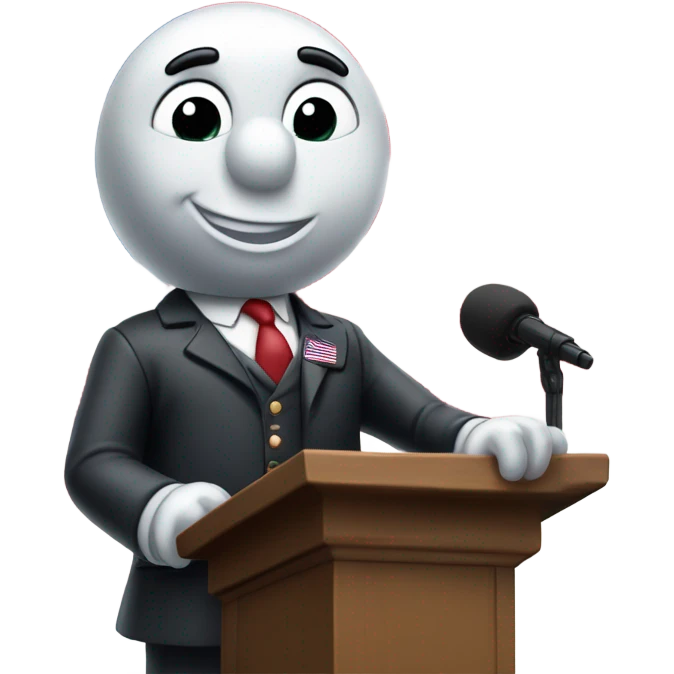 thomas the tank engine as president emoji