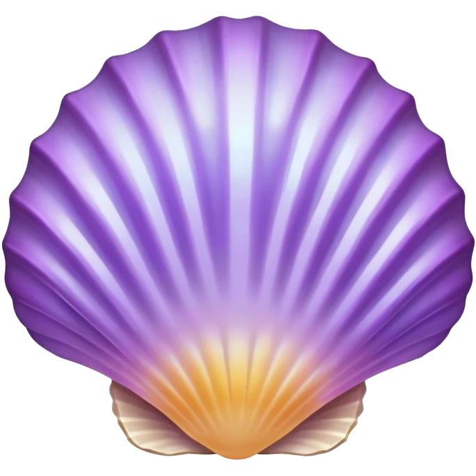 concha do mar lilas brilhante  emoji