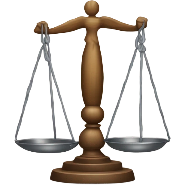 Pion en forme de balance emoji