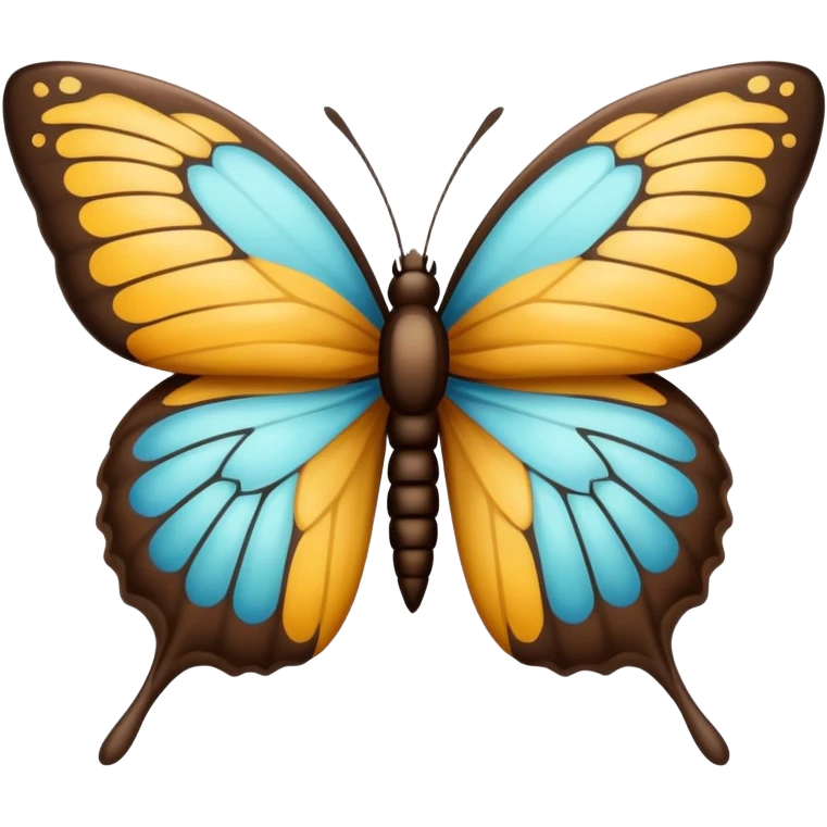 Crea un emoji para usar en WhatsApp con estos dos emoji 🥷🏻🦋 sin cambiar su color. emoji
