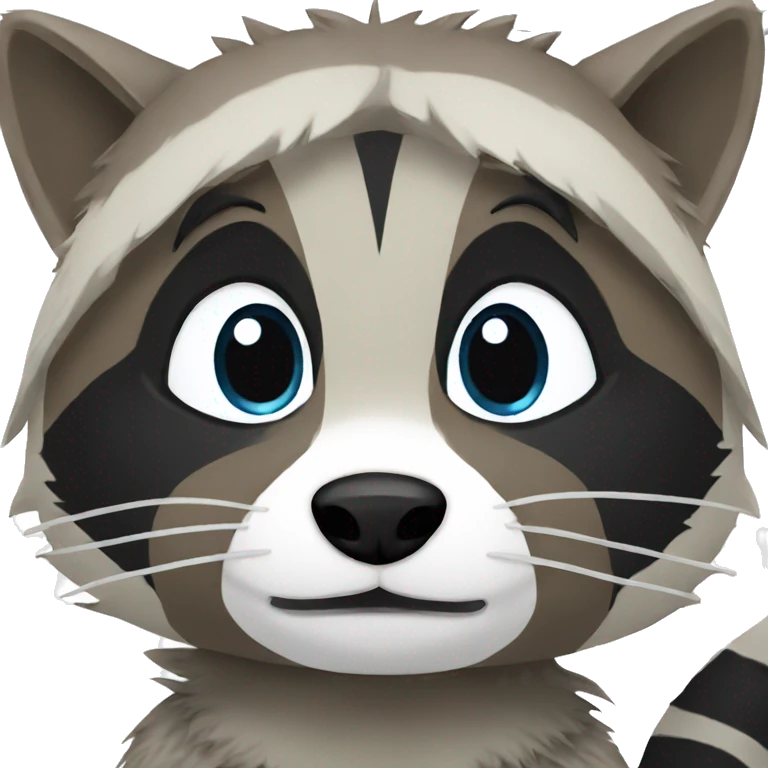 Anime raccoon emoji