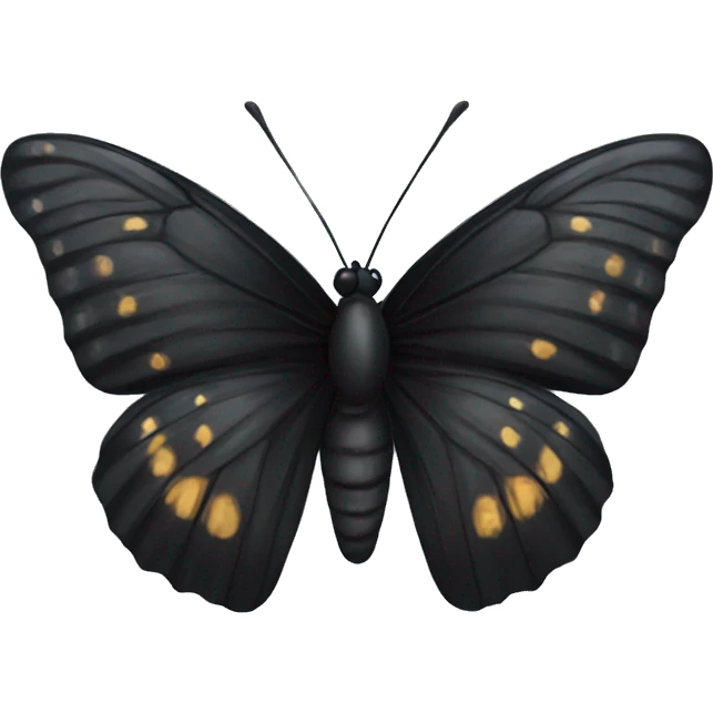 Black butterfly emoji
