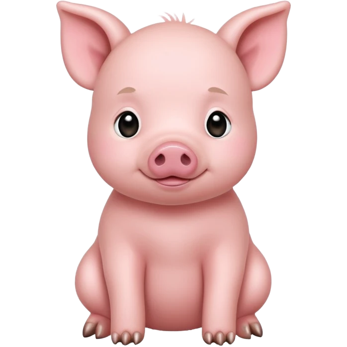full body of baby pig emoji