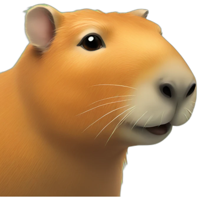 CAPYBARA with orange emoji