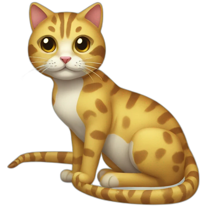 Snake cat emoji
