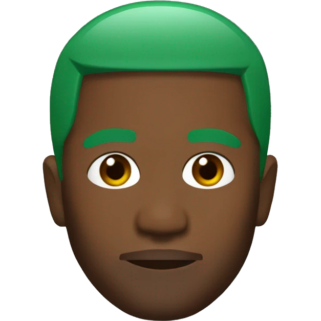 Frank ocean with green hair emoji