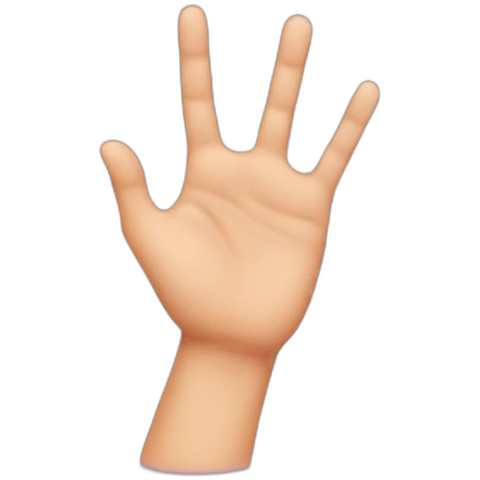 Hand love emoji