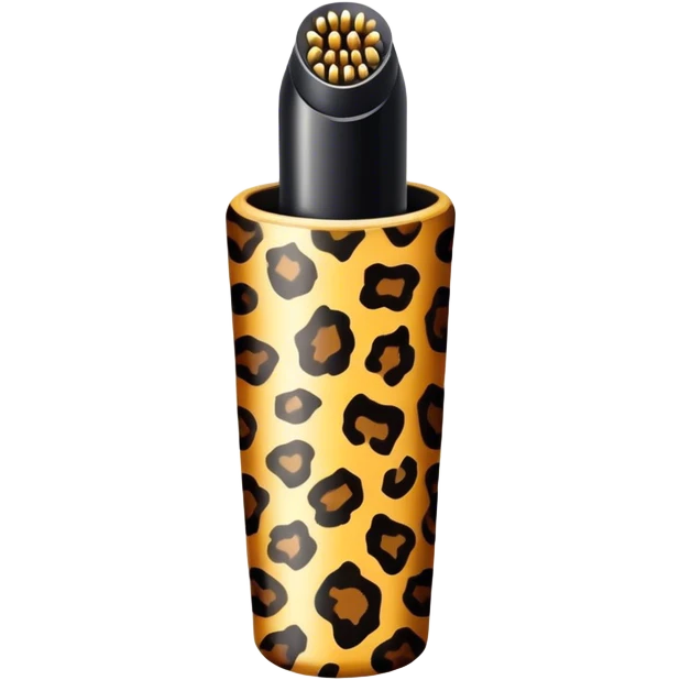mascara in leopard print tube emoji