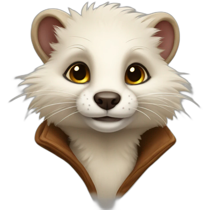Anthropomorphic Furry weasel emoji