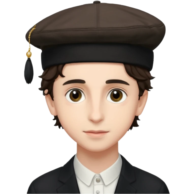 Timothée chalamet wearing a kippa  emoji