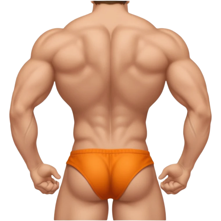 a guy showing his butthole emoji