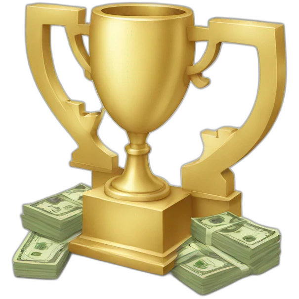 Money trophy emoji