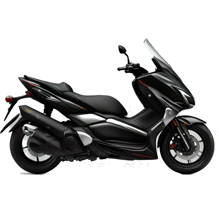 yamaha xmax 300 black with futuristic airbrush  emoji