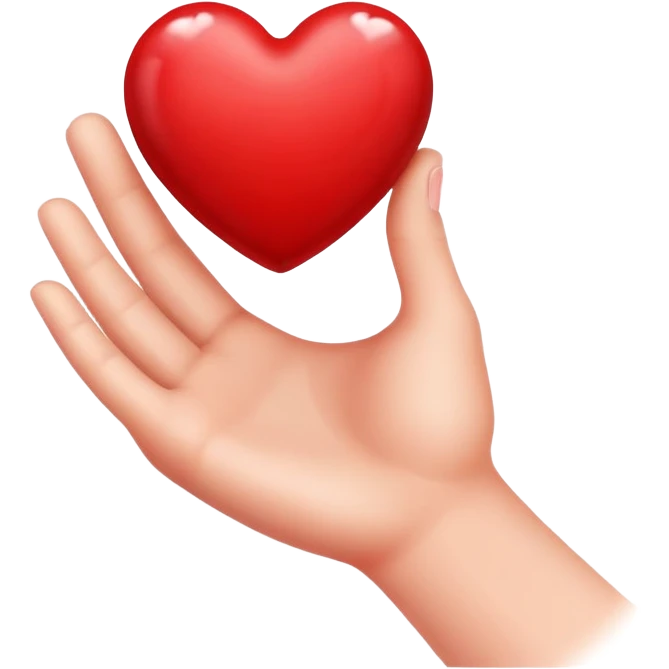Corazón con la mano  emoji