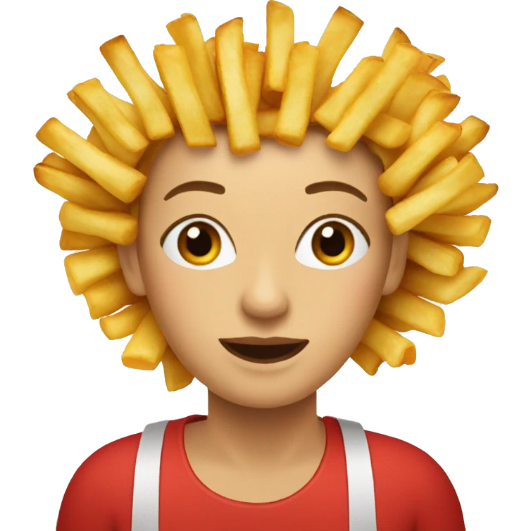 2 french fry women emoji