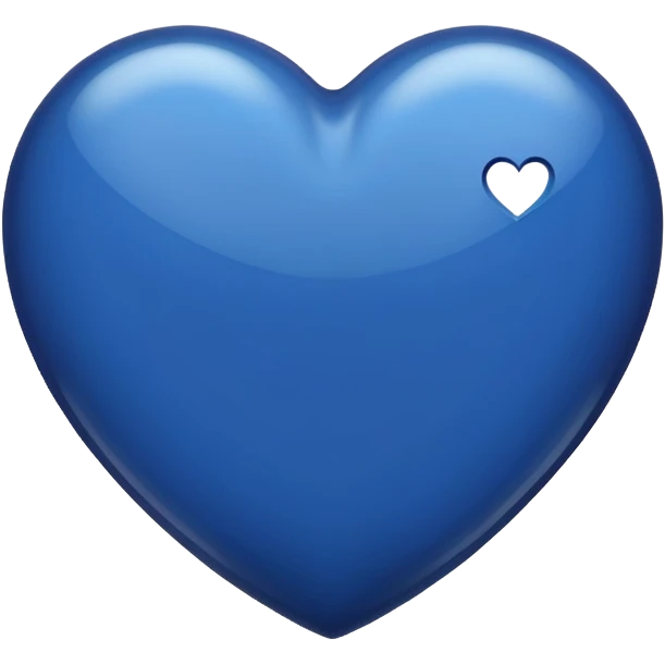 Dark blue heart emoji emoji