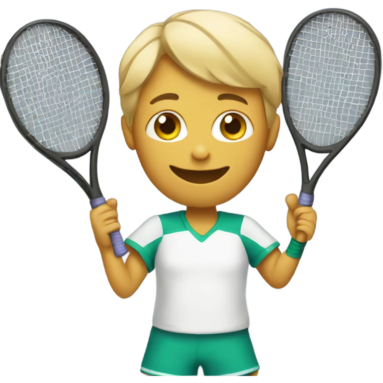 human play tennis emoji