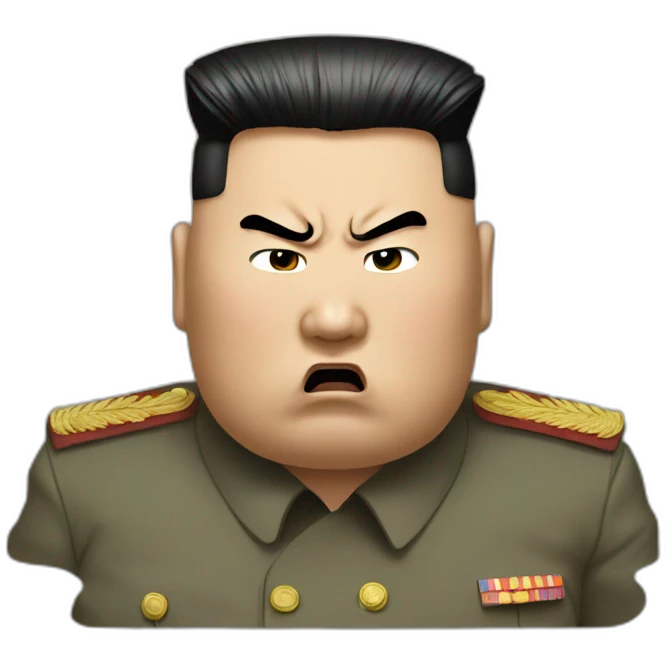 kim jung un angry emoji