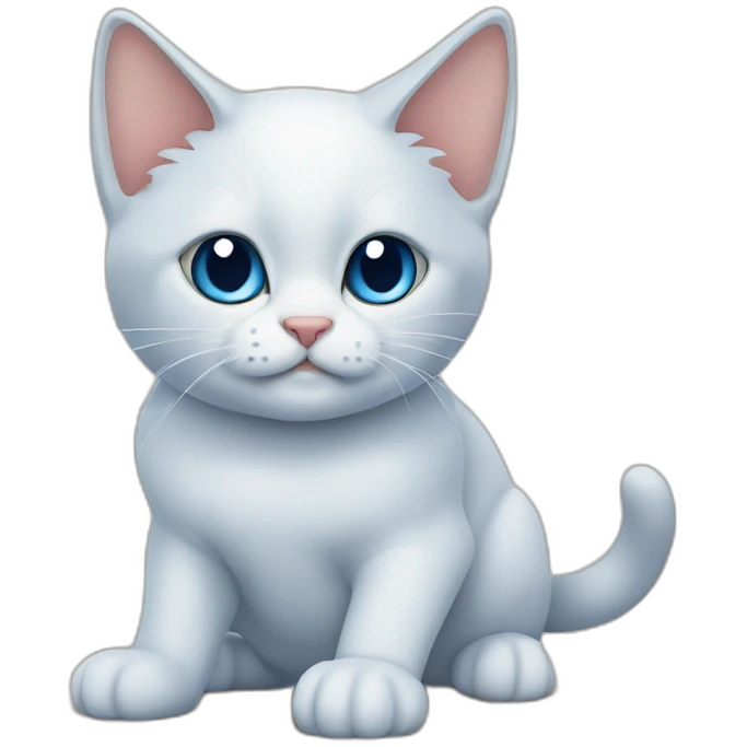 cat siames blue point emoji