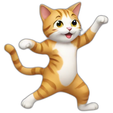cat + dancing emoji