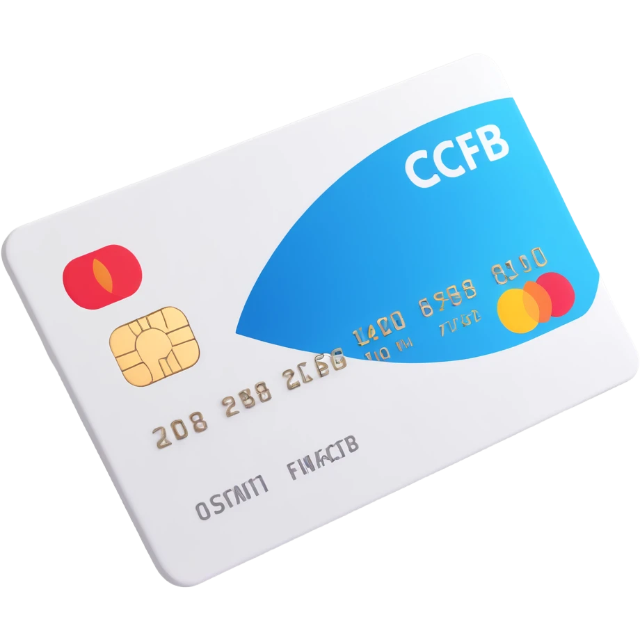 bank card, clean white color, soft shadows and highlights, no decoration, close-up view emoji