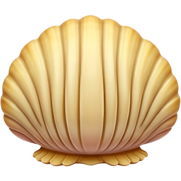 A very aesthetic sea clam with pastel beige  tones emoji