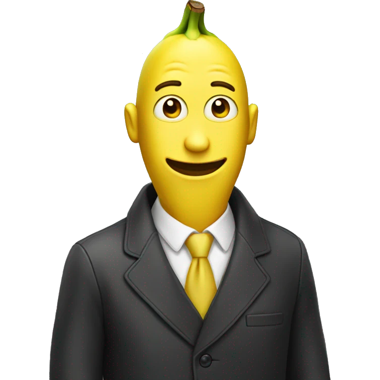 Man in banana emoji