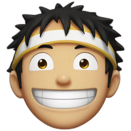 Luffy smile emoji