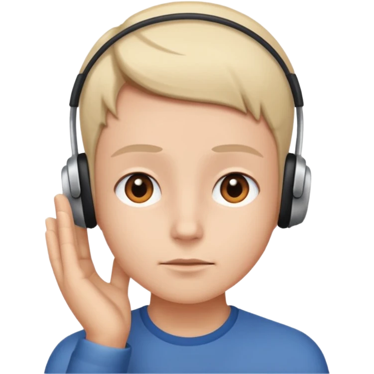listening gesture emoji