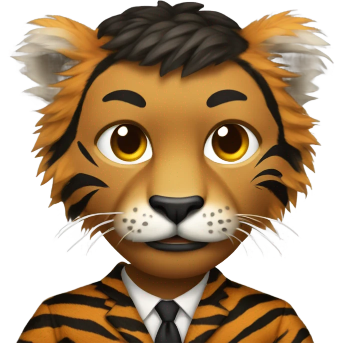 Obama wearing a tiger suit with clenched claws emoji
