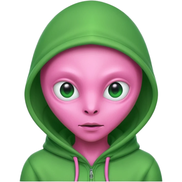 Hooded Pink Alien – Pink alien wearing a green hood.






 emoji
