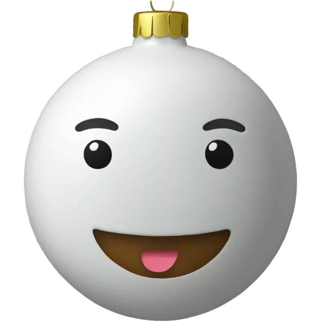 Christmas ornament emoji