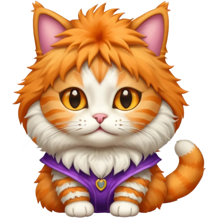  cat with funny costume emoji