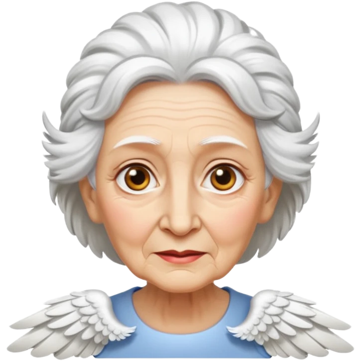 Angel Old Lady with wings emoji