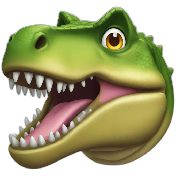 T-rex Crocodile emoji