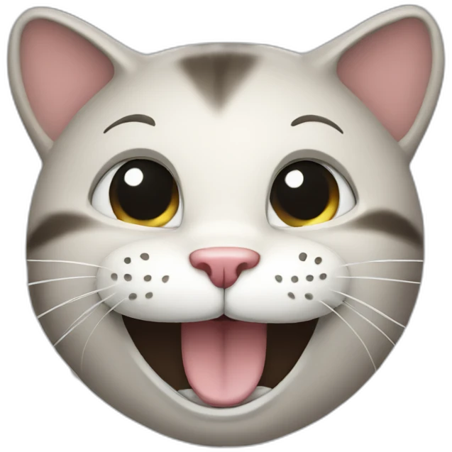 Laughing cat emoji