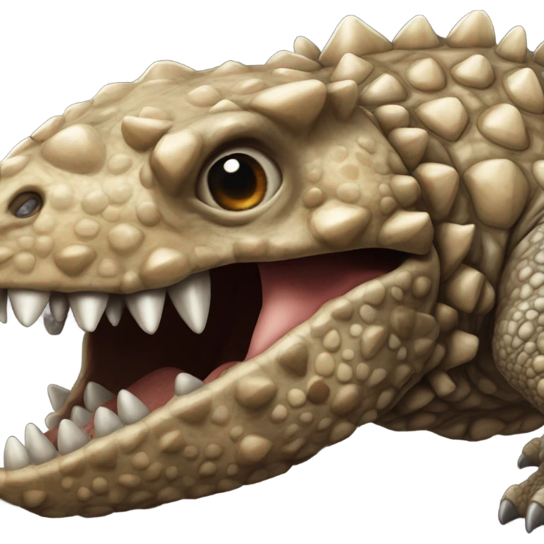 Ankylosaurus face emoji